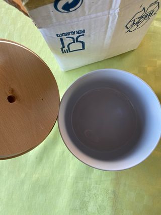 contenitore Biscottiera in ceramica vintage