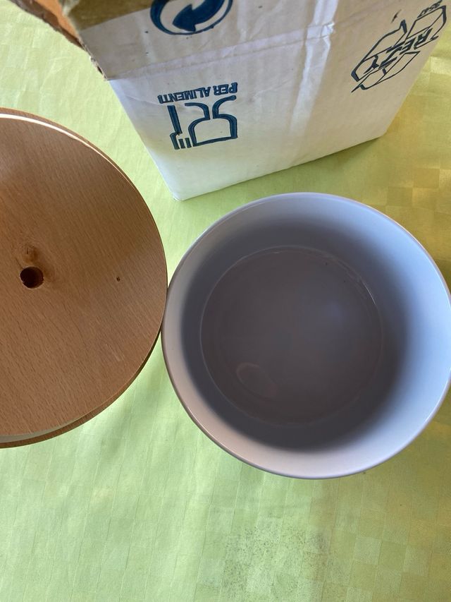 contenitore Biscottiera in ceramica vintage