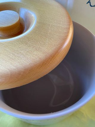 contenitore Biscottiera in ceramica vintage