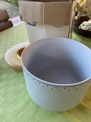 contenitore Biscottiera in ceramica vintage