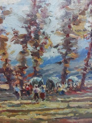 ZAMORA MUÑOZ OLEO TELA. 55 X 46 PERFECTO