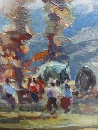 ZAMORA MUÑOZ OLEO TELA. 55 X 46 PERFECTO