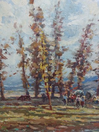 ZAMORA MUÑOZ OLEO TELA. 55 X 46 PERFECTO