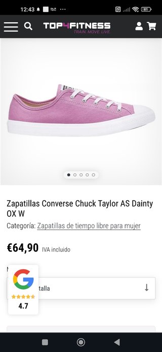Zapatillas converse rosas nuevas