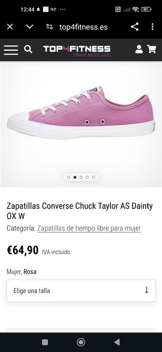 Zapatillas converse rosas nuevas