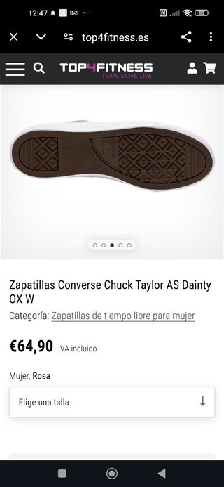 Zapatillas converse rosas nuevas