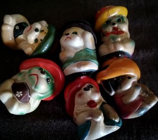 Sacapuntas cerámica antiguos