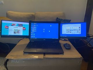 Triple pantalla para PC portatil