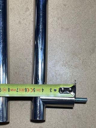 2 manetas puestas cromadas