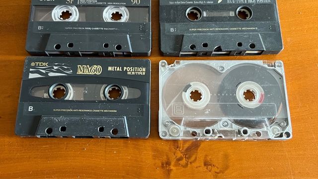 6 TDK TAPE D SF SA SAx MA MA-R normal chrome metal