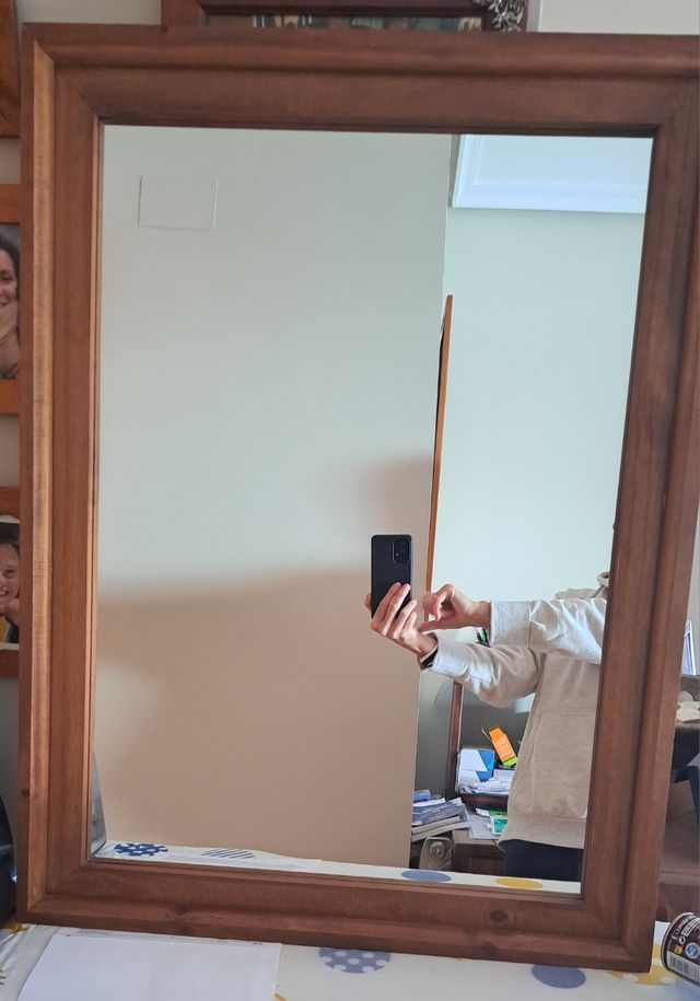 Espejo madera RECOGIDA- NO ENVÍO