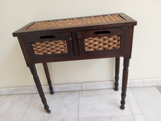 Mesita de noche rustica 