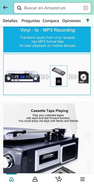 Tocadiscos Bluetooth