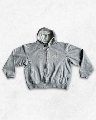 Sudadera con capucha Fila Adulto gris