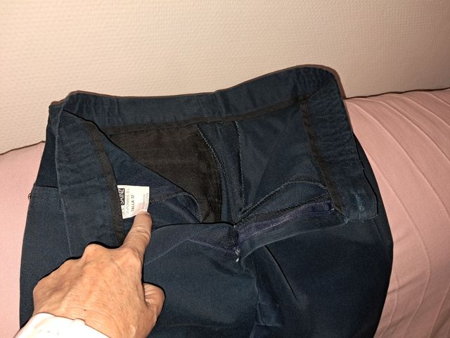 5 pantalones colegio azul talla 12 /34