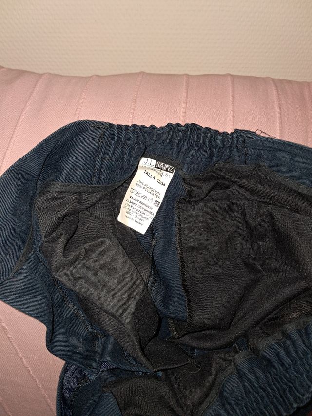 5 pantalones colegio azul talla 12 /34