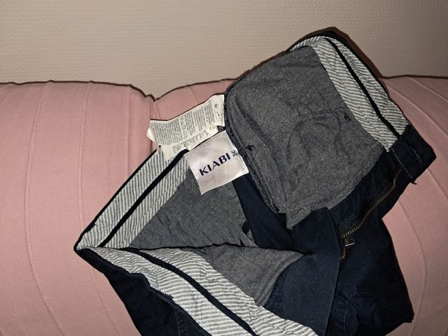 1 pantalon colegio azul tallas 14 /36 y talla 12 