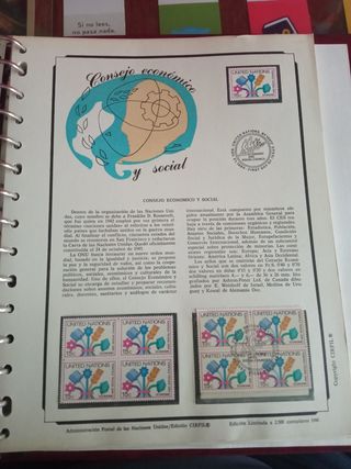 Album sellos naciones unidas