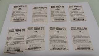Cromos panini basket NBA 91