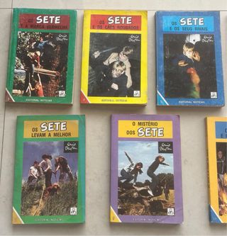 7 livros “Os Sete” Enid Blyton
