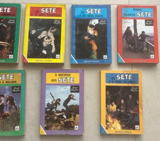 7 livros “Os Sete” Enid Blyton