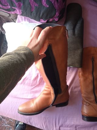 Botas altas de piel