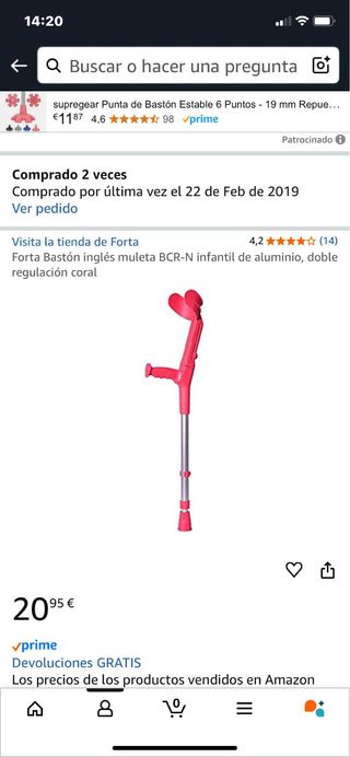 Muletas Infantiles 