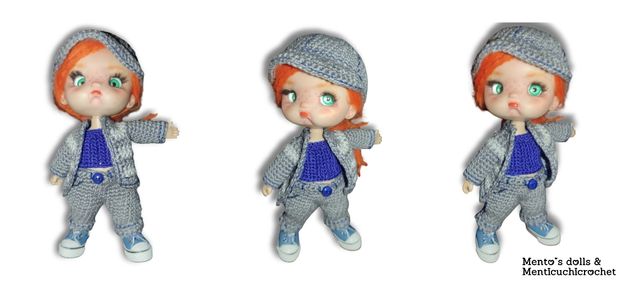 Conjunto sport para muñeca Ob11.