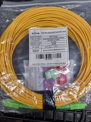 Kit latiguillo de fibra óptica 25 metros