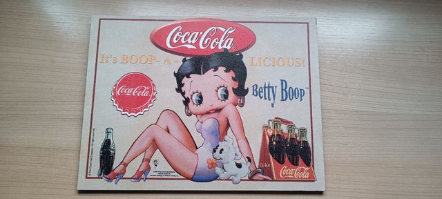 Cartel Betty Boop Coca cola vintage