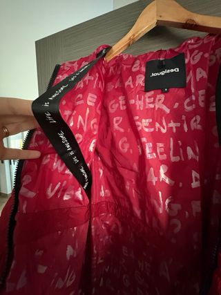 Chaqueta abrigo desigual