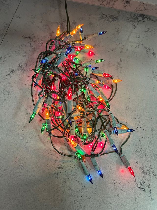 Bombillas de colores navidad 