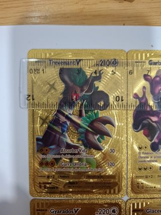 4 CARTAS POKEMON DORADAS