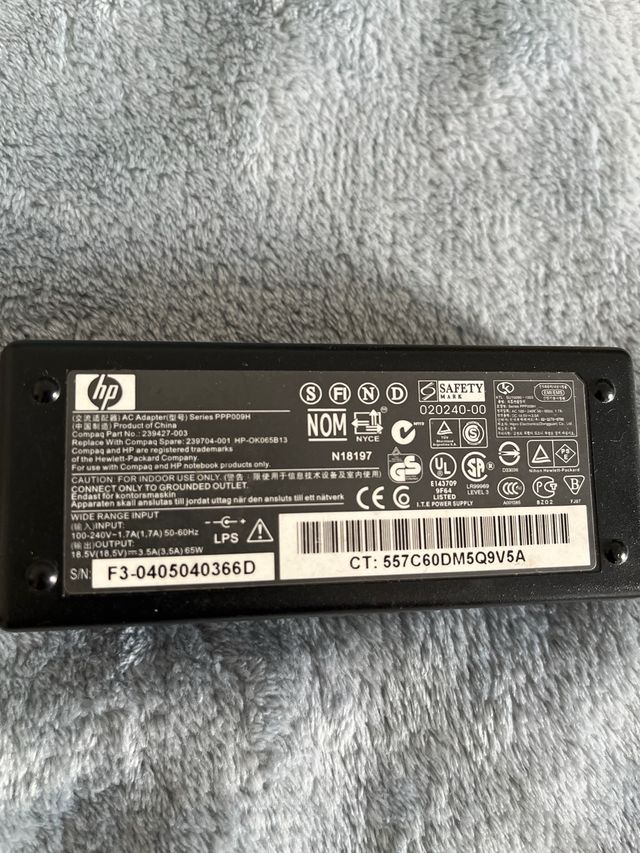 Cargador original HP 18.5V