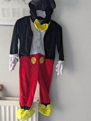 Disfraz Mickey mouse infantil más muñeco Mickey Mo
