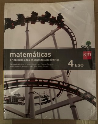 Libro de matematicas de 4 ESO