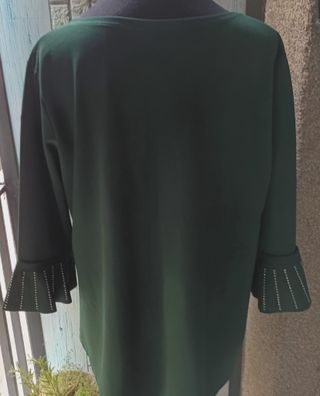 Blusa con Manga de 3/4 fabricada en Italia