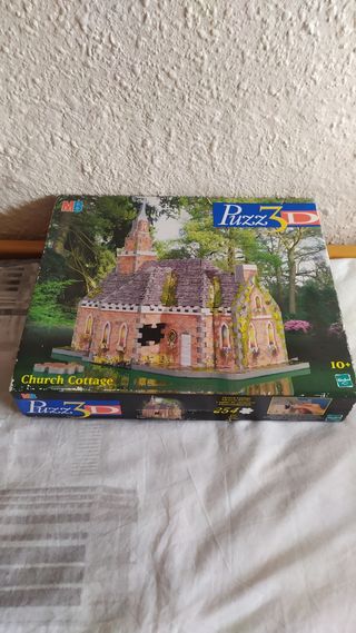 Puzzle 3D 254 piezas Iglesia Campiña