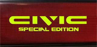 Pegatina Fluorecente Honda Civic Special edition