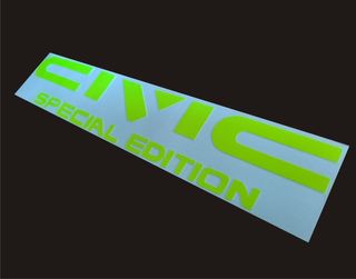 Pegatina Fluorecente Honda Civic Special edition
