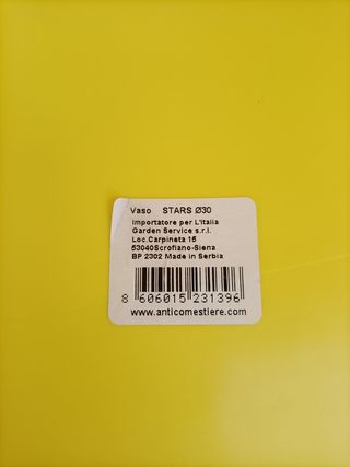 Vaso Plastica Diametro 30cm