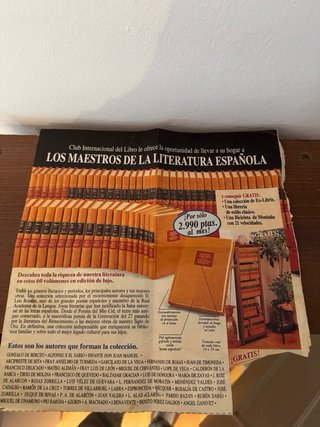 Coleccion Libros Los maestros literatura española