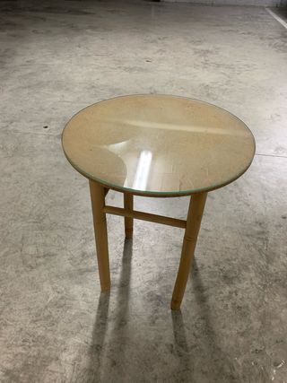 Mesa redonda auxiliar de camilla 50cm diametro 