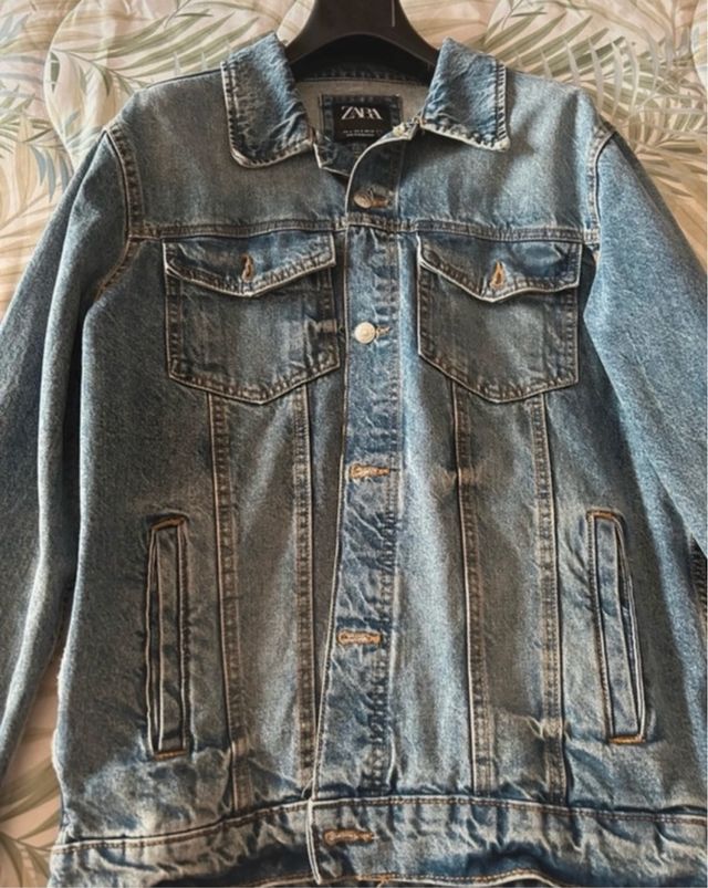 Zara - Giacca demin di jeans unisex 