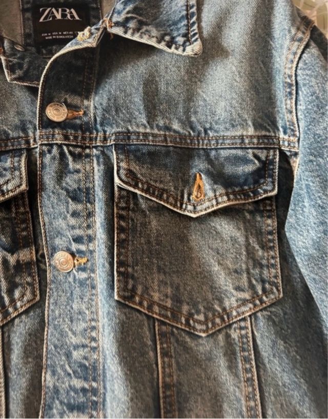 Zara - Giacca demin di jeans unisex 