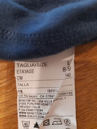 3 maglie Benetton bambino tg.130/140
