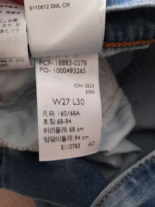 Vaquero Levi's 724 mujer