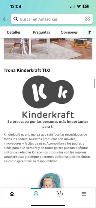Trona, silla de niños