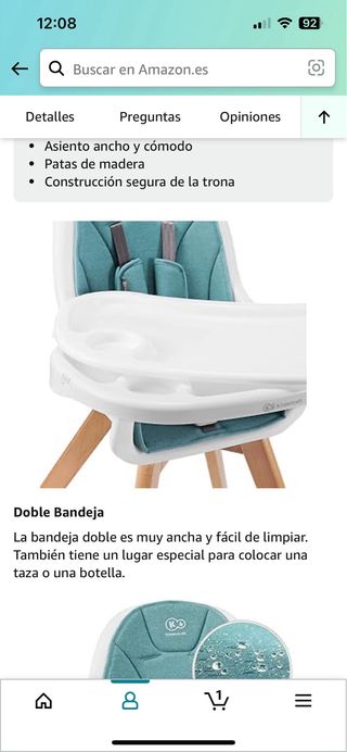 Trona, silla de niños
