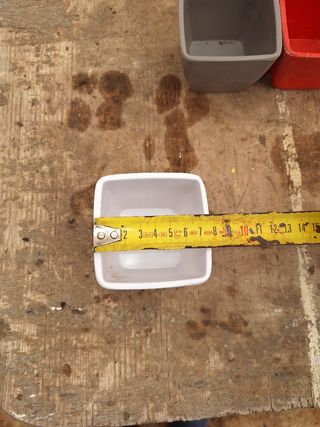 Lote de maceteros cuadrados de plástico bonsais.